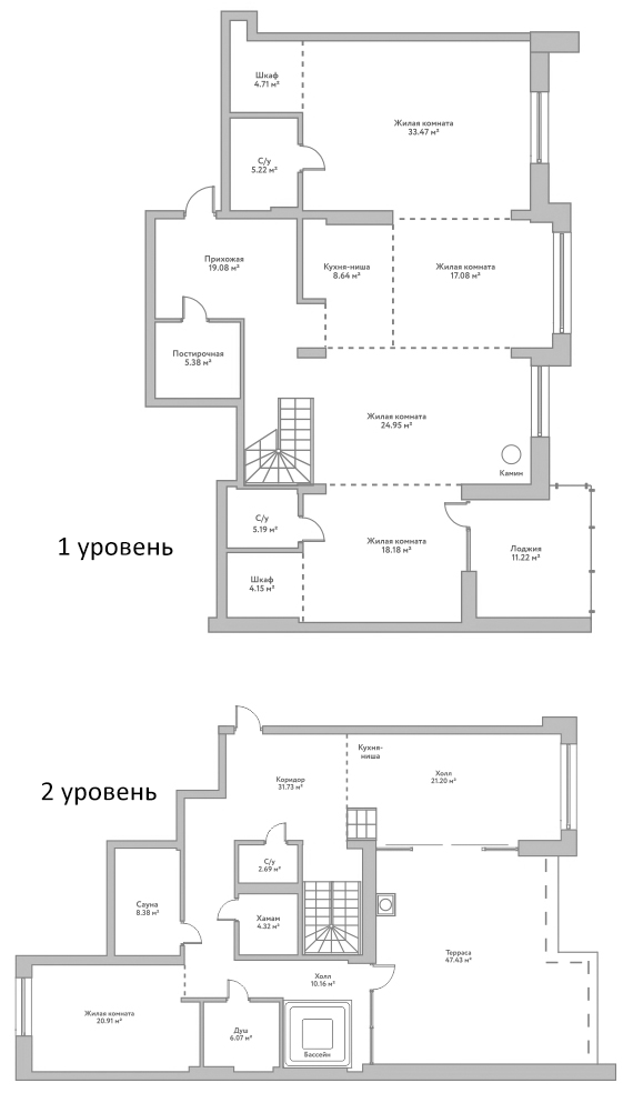 Планировка 5е-к.кв 255.75 м² в ЖК «Flora&Fauna»