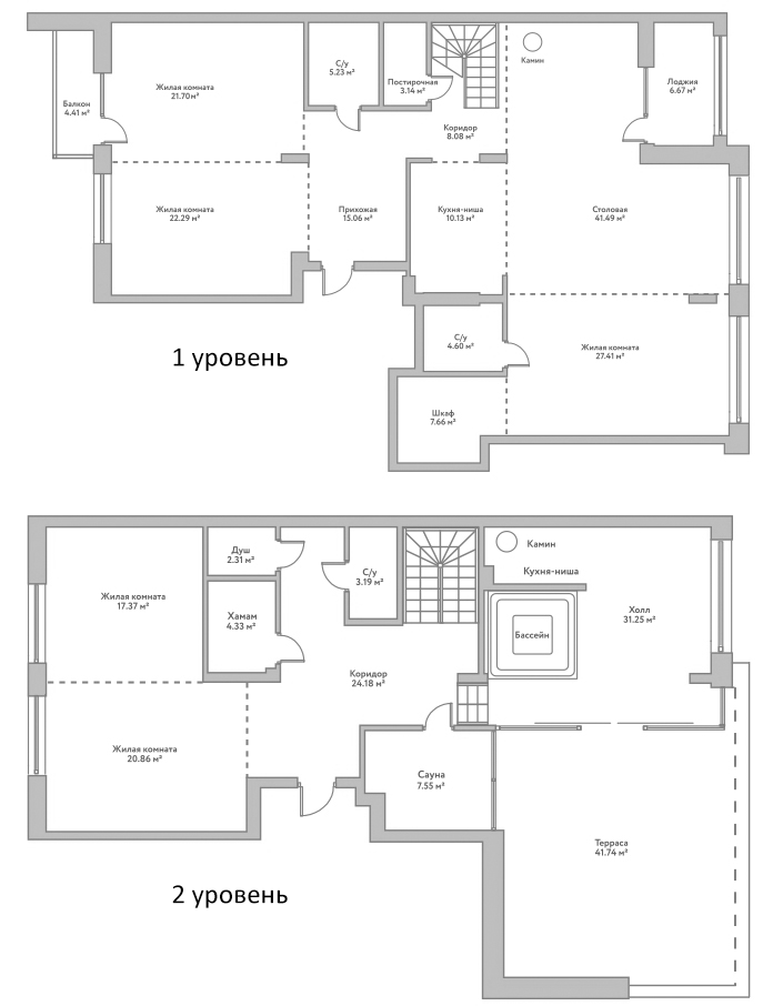 Планировка 5-к.кв 278.63 м² в ЖК «Flora&Fauna»