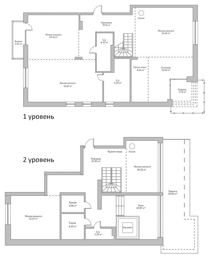 Планировка 5-к.кв 258.52 м² в ЖК «Flora&Fauna»