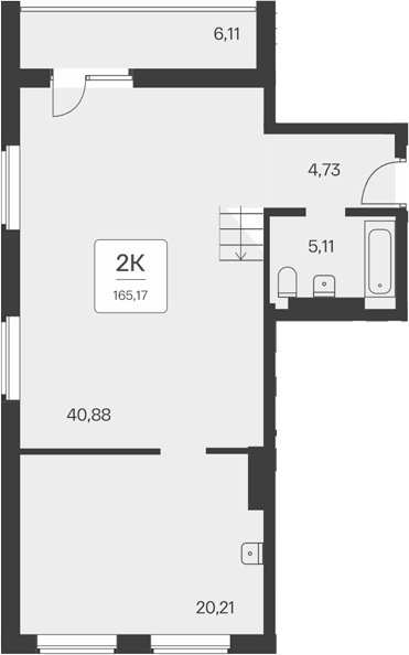 Планировка 3е-к.кв 157.79 м² в ЖК «Тайм Парк апартаменты»