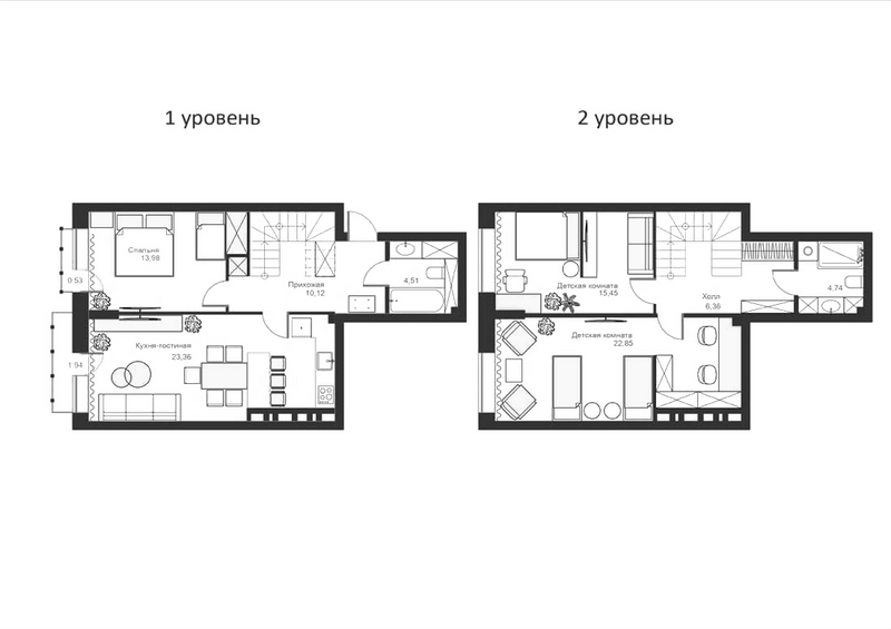 Планировка своб. план. 101.37 м² в ЖК «Марсель-2»