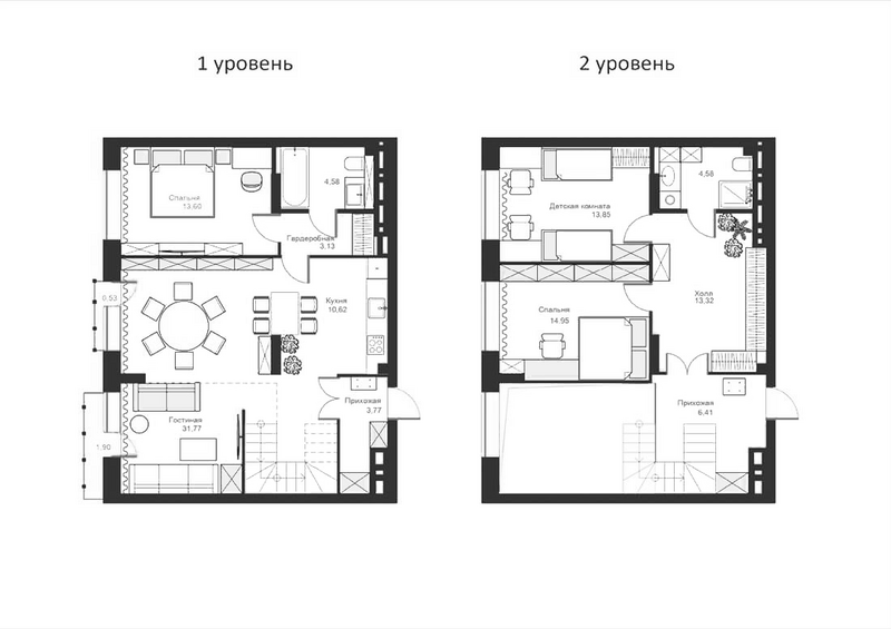 Планировка своб. план. 120.58 м² в ЖК «Марсель-2»