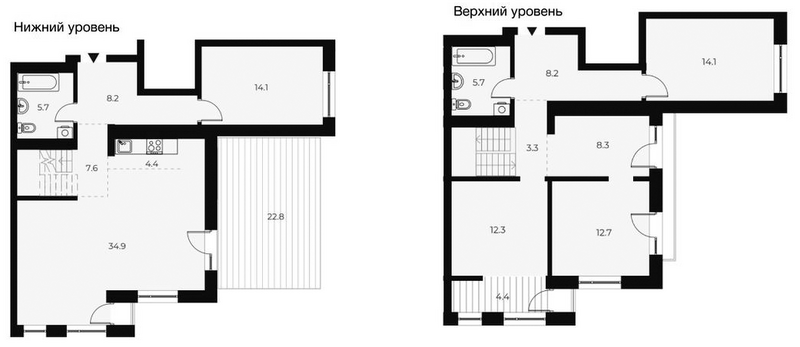 Планировка 5е-к.кв 139.50 м² в ЖК «ОСКАР»