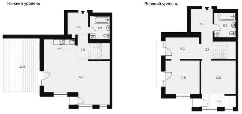 Планировка 3е-к.кв 106.10 м² в ЖК «ОСКАР»