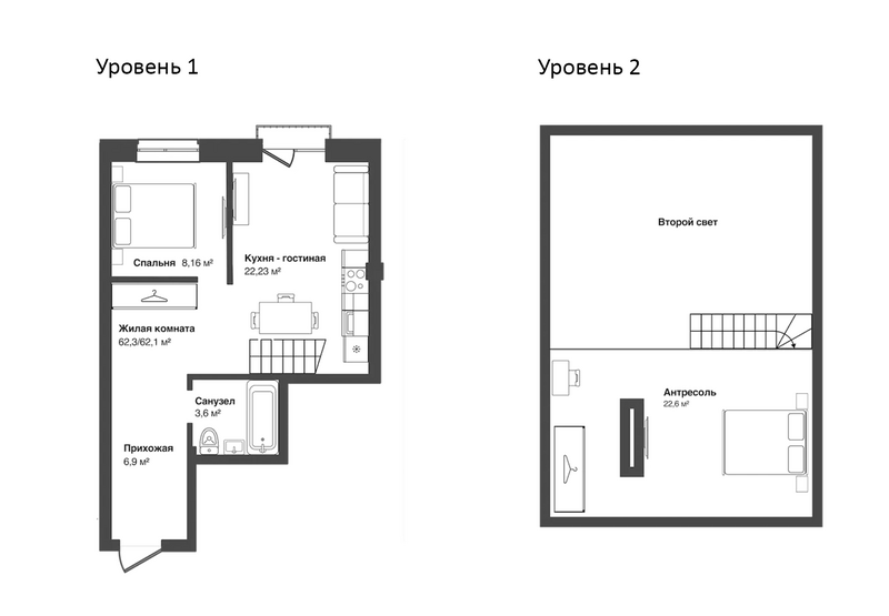 Планировка 3е-к.кв 69.78 м² в ЖК «Мечта»