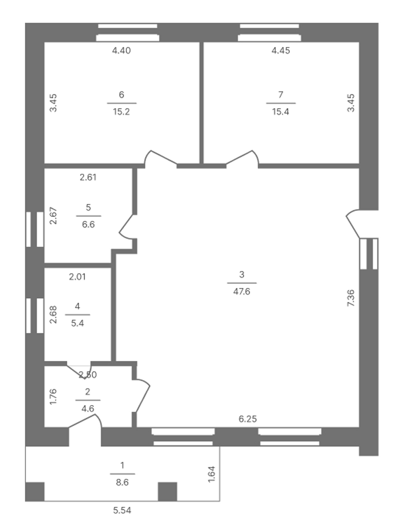 Планировка коттедж 103.00 м² в ЖК «Коттеджный поселок Солнечный дом»