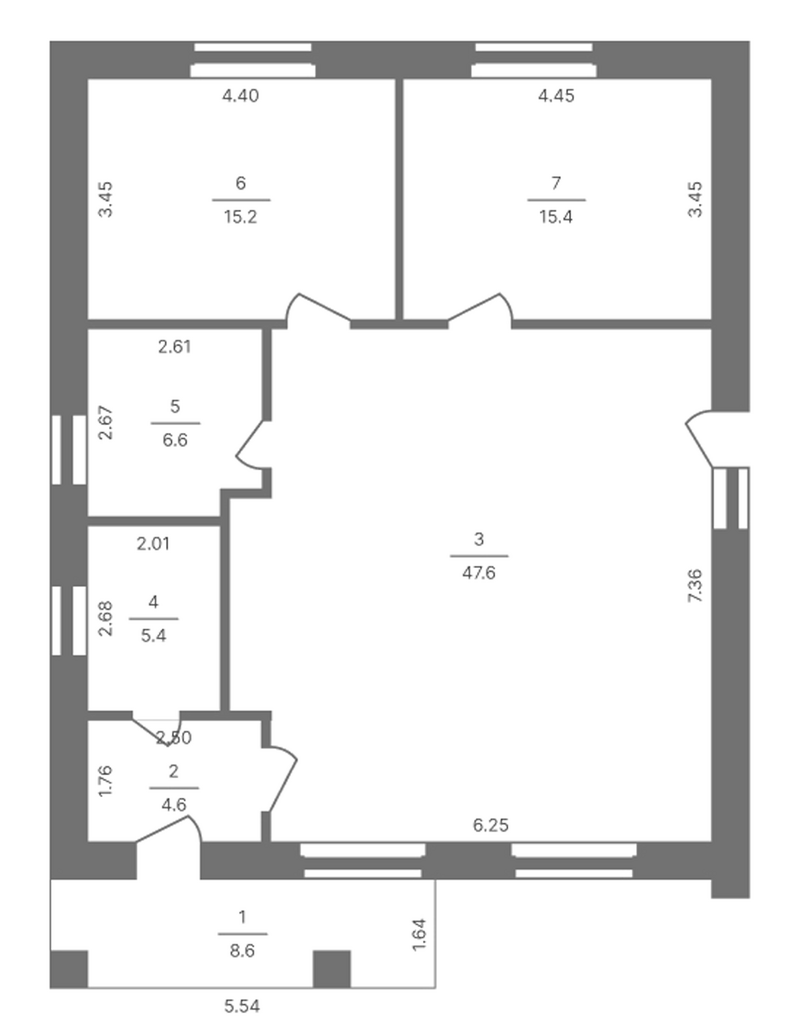 Планировка коттедж 103.00 м² в ЖК «Коттеджный поселок Солнечный дом»