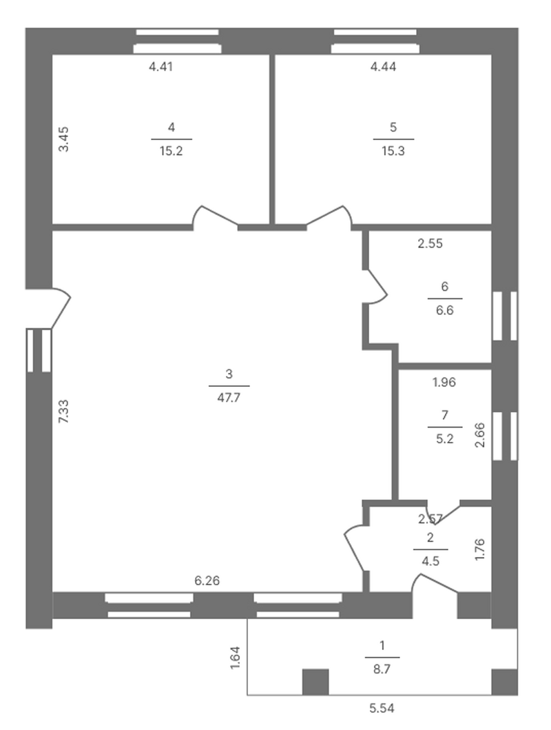 Планировка коттедж 103.00 м² в ЖК «Коттеджный поселок Солнечный дом»