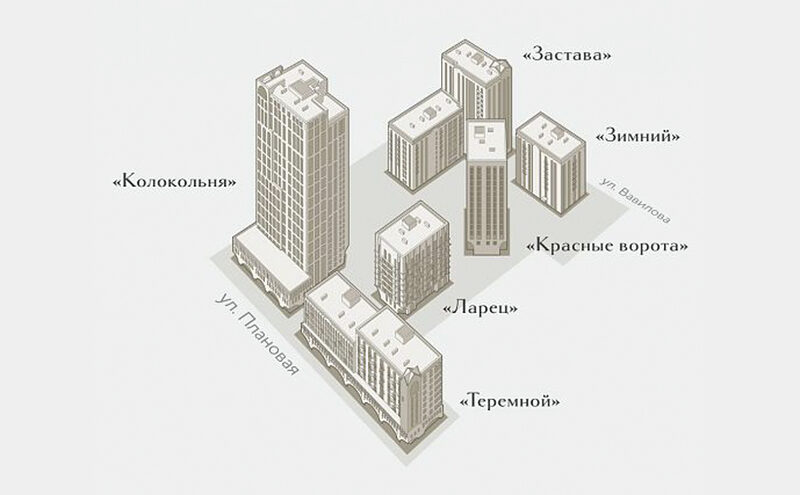 Планировка ЖК «Русское солнце»